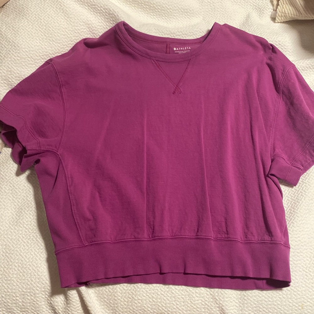 athleta sundown sweatshirt tee